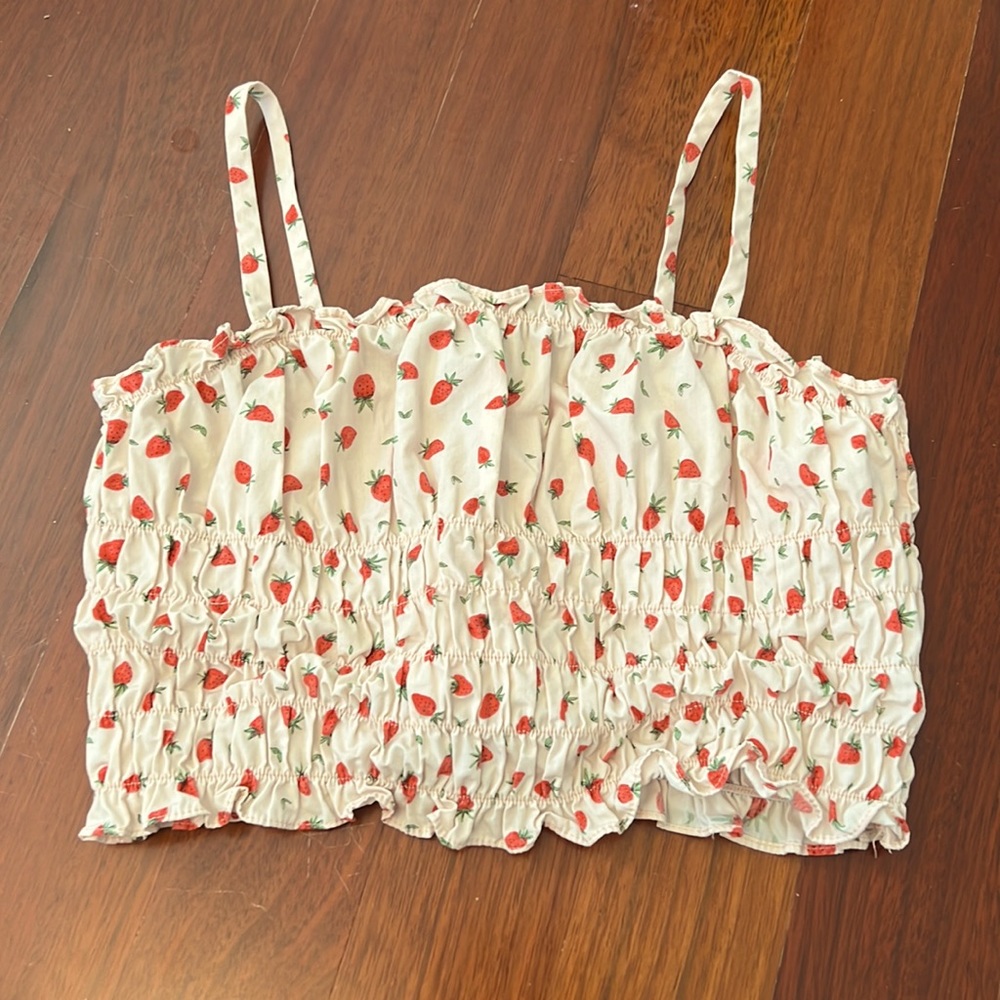 ZARA STRAWBERRY TANK TOP